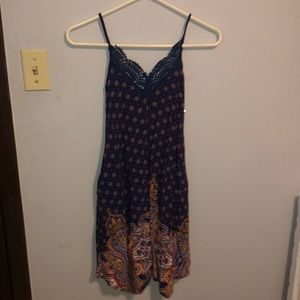 navy blue lace dress